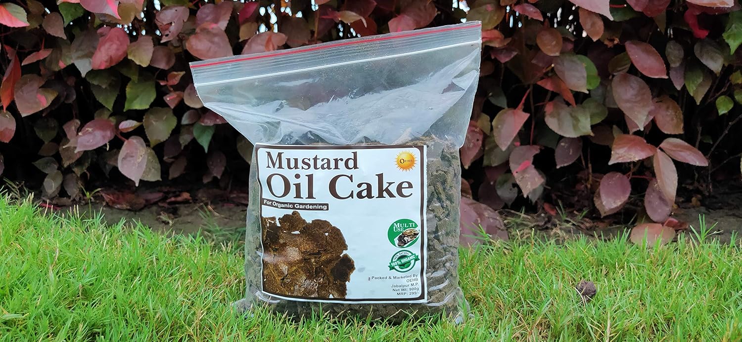Generic Mustard Cake Fertilizer for Plants Growth, 900G Amazon.in