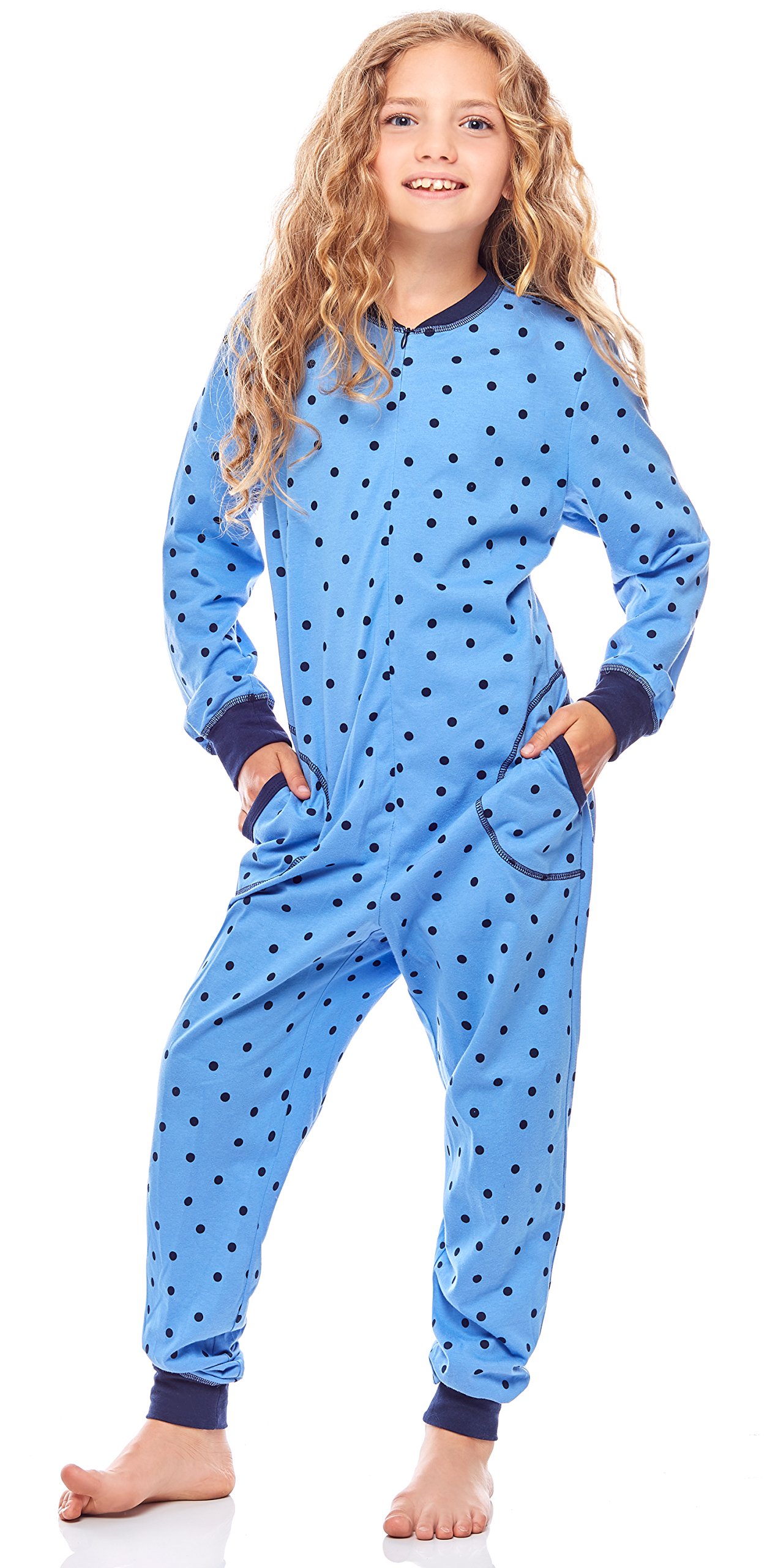 Merry Style Mädchen Schlafoverall Jumpsuit Mädchen Bequeme und warme Schlafanzug Kinder MS10-186