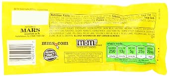 M&Ms Peanut Chocolate Candy - Singles, 48-Count