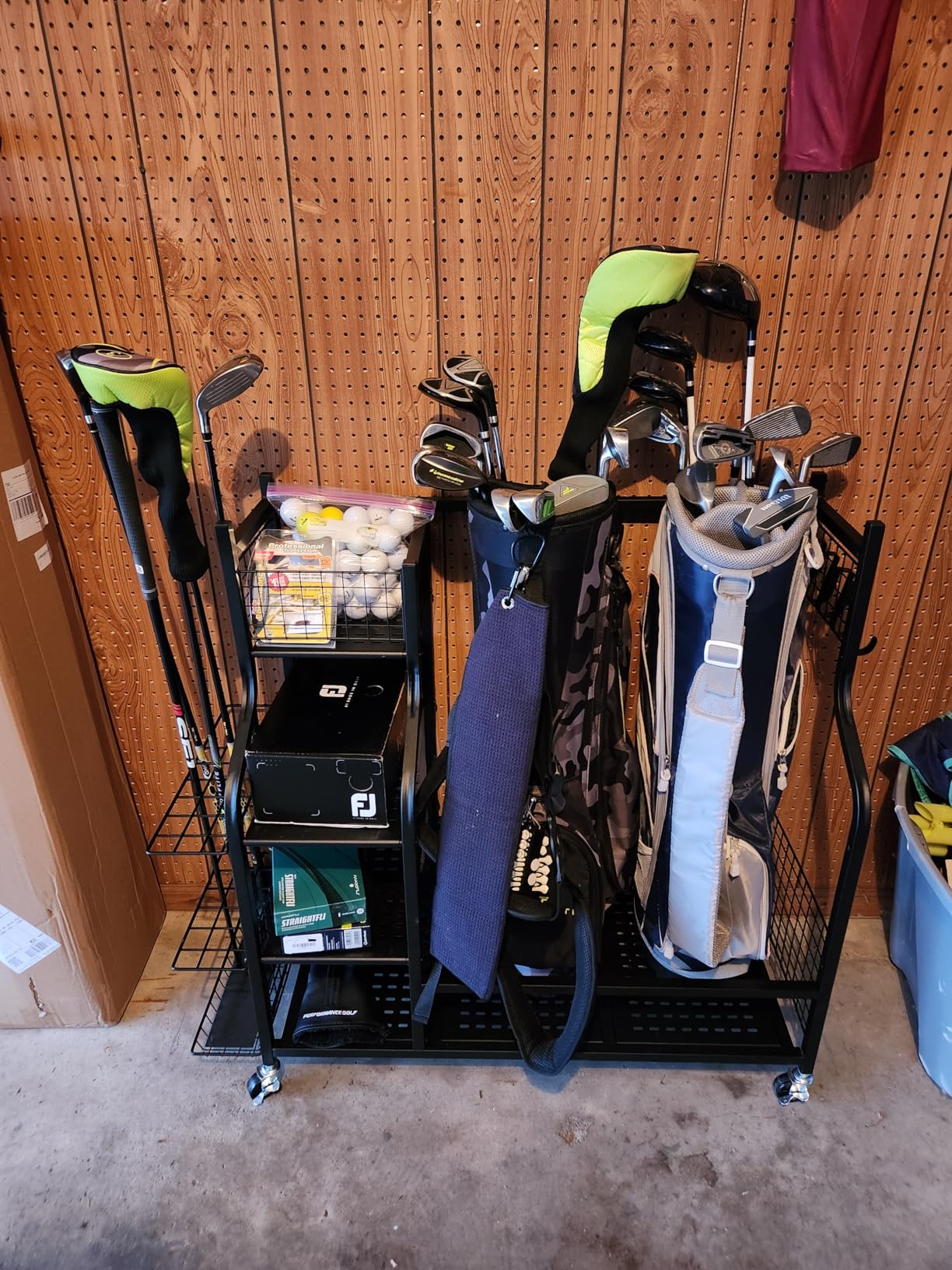 17/mo Finance Mythinglogic Golf Storage Garage Organizer, Golf Bag