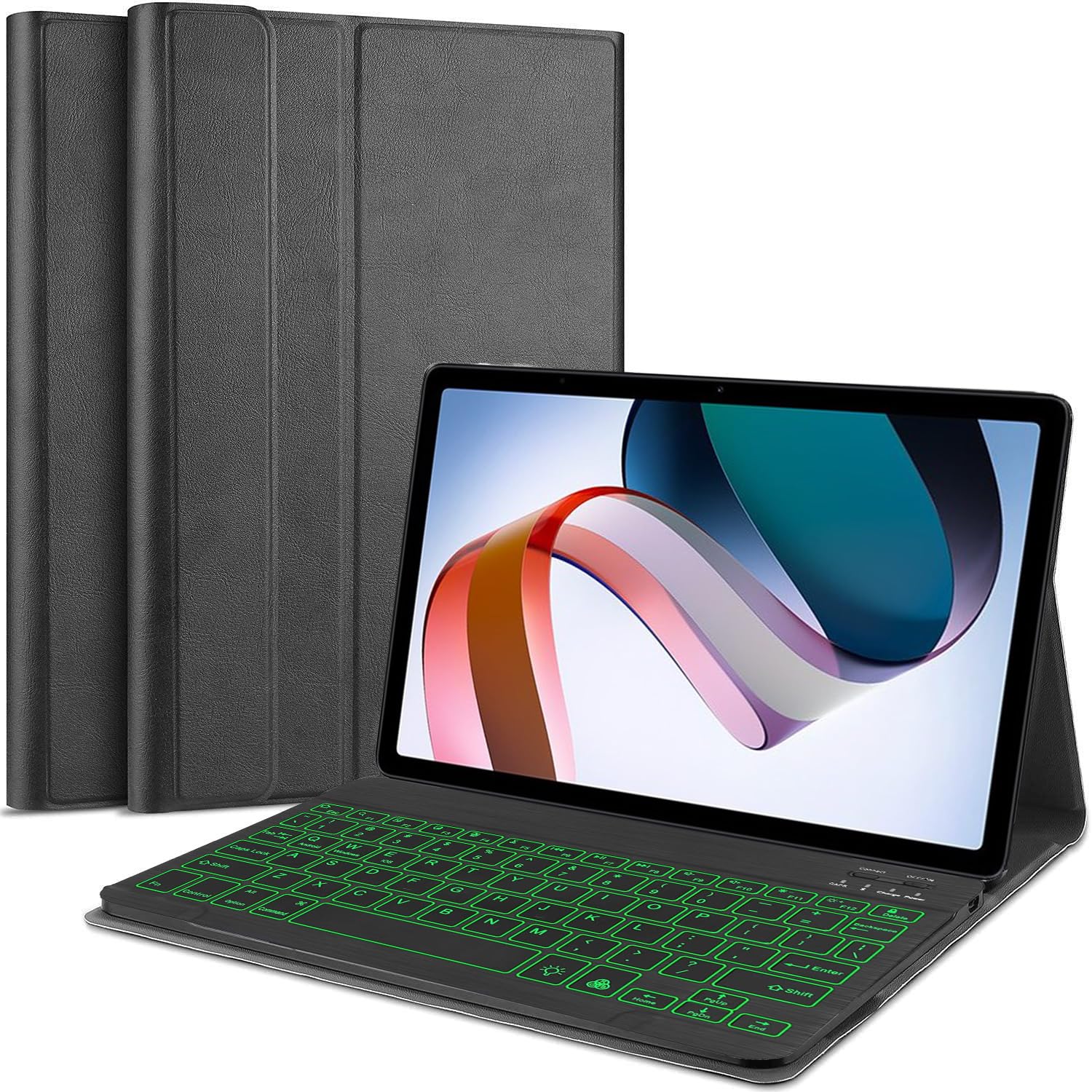 HOM Trifold Detachable Wireless Bluetooth Keyboard Built -in- 7 Colours ...