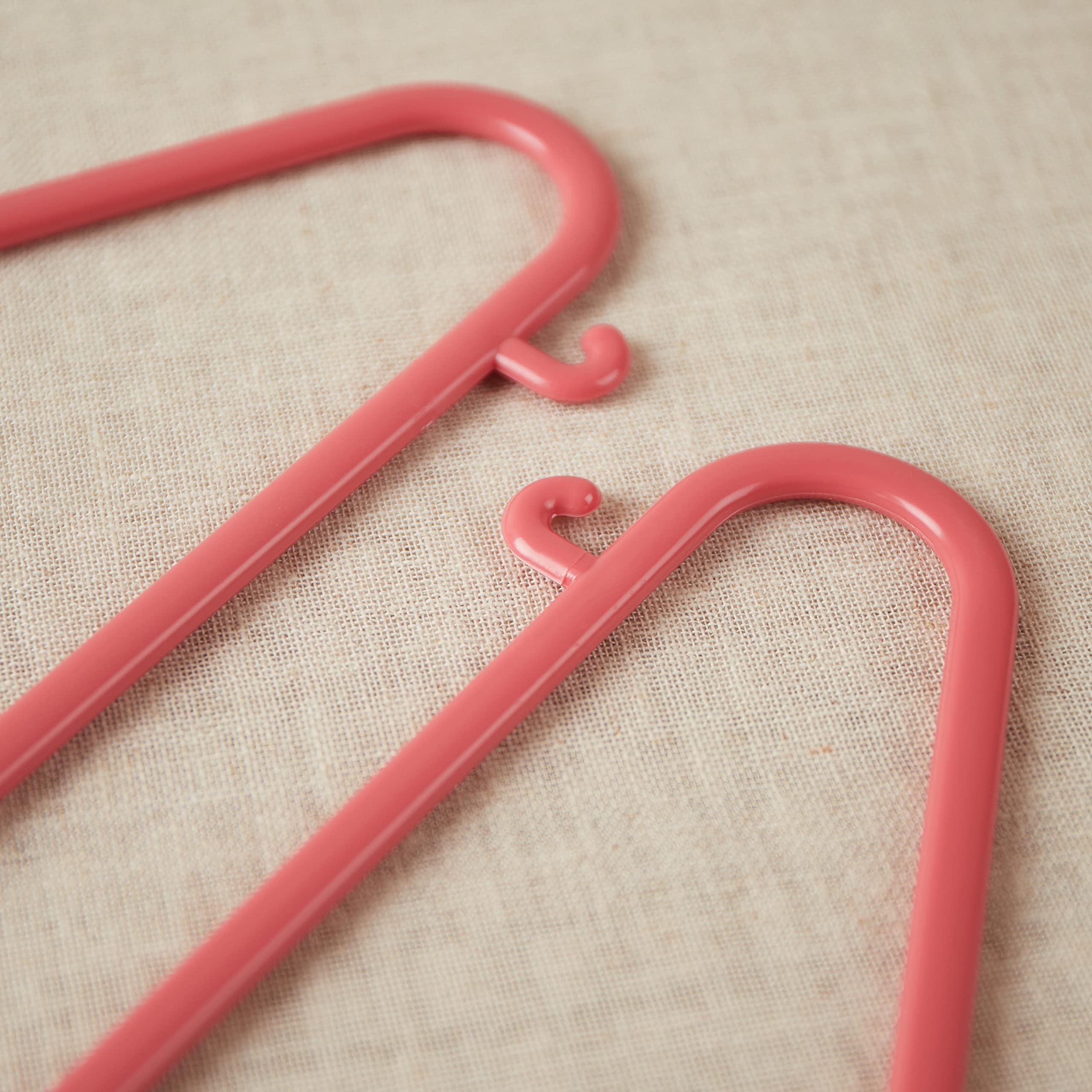 Bieco Appendiabiti Bambini 16 Pezzi Rosa | Lunghezza Circa 30 Cm | Stampelle Bambini