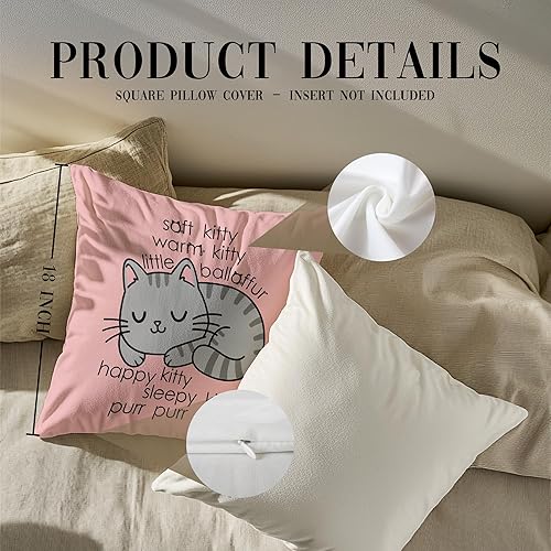 Miniatura 9 de Yes,I Really Do Need All These Cats - Fundas de almohada suaves de 18 x 18 pulgadas, regalos para amantes de los gatos, divertida funda de almohada