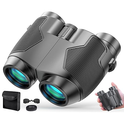 Binoculars 12x50 for Adults and Kids Night Vision Binoculars Compact Binocular Waterproof Binocular Wide Field of View for Bird Watching,Hiking,Hunting,Concert with Carrying Bag