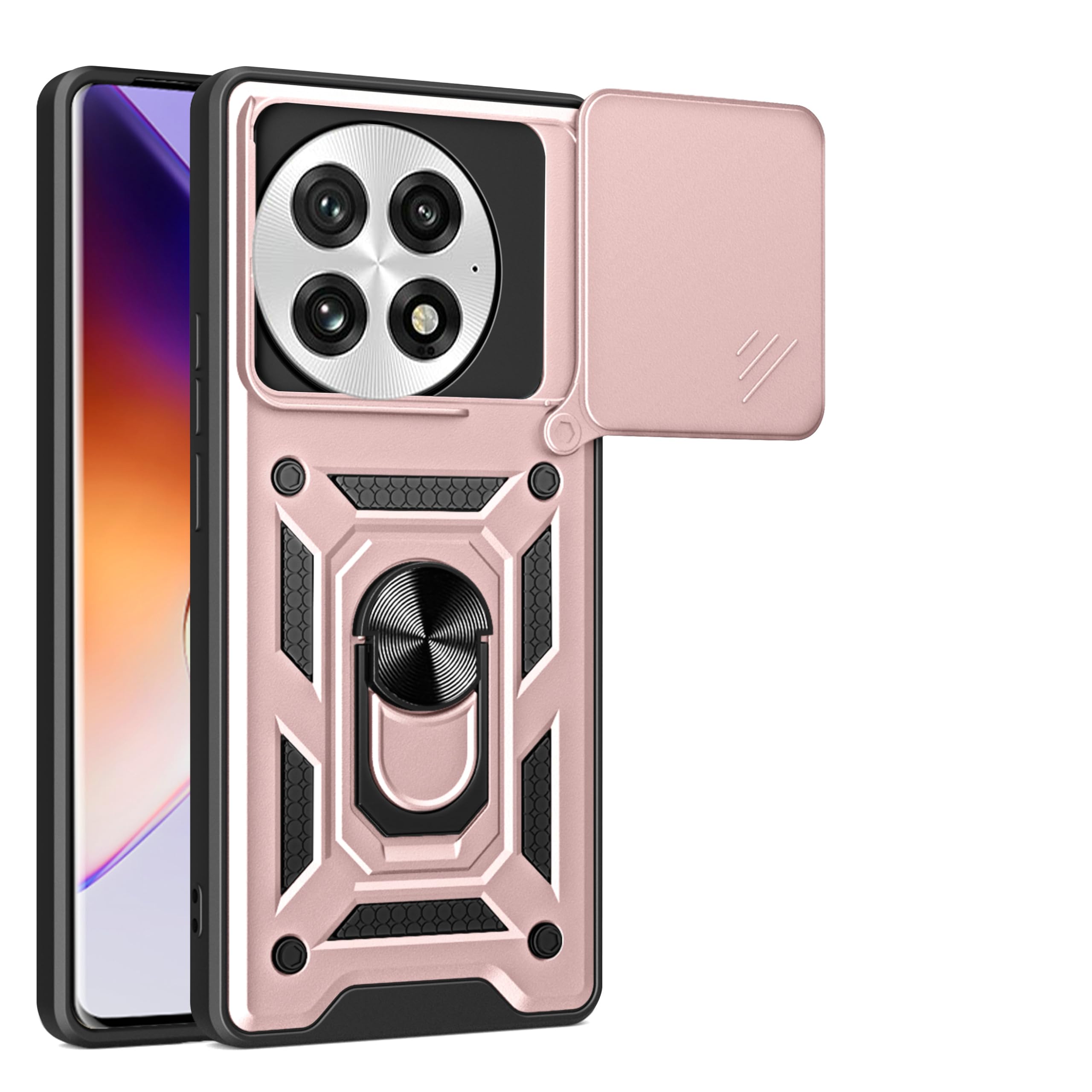Coque compatible avec OnePlus 13 pour protéger l'objectif photo rose - 8