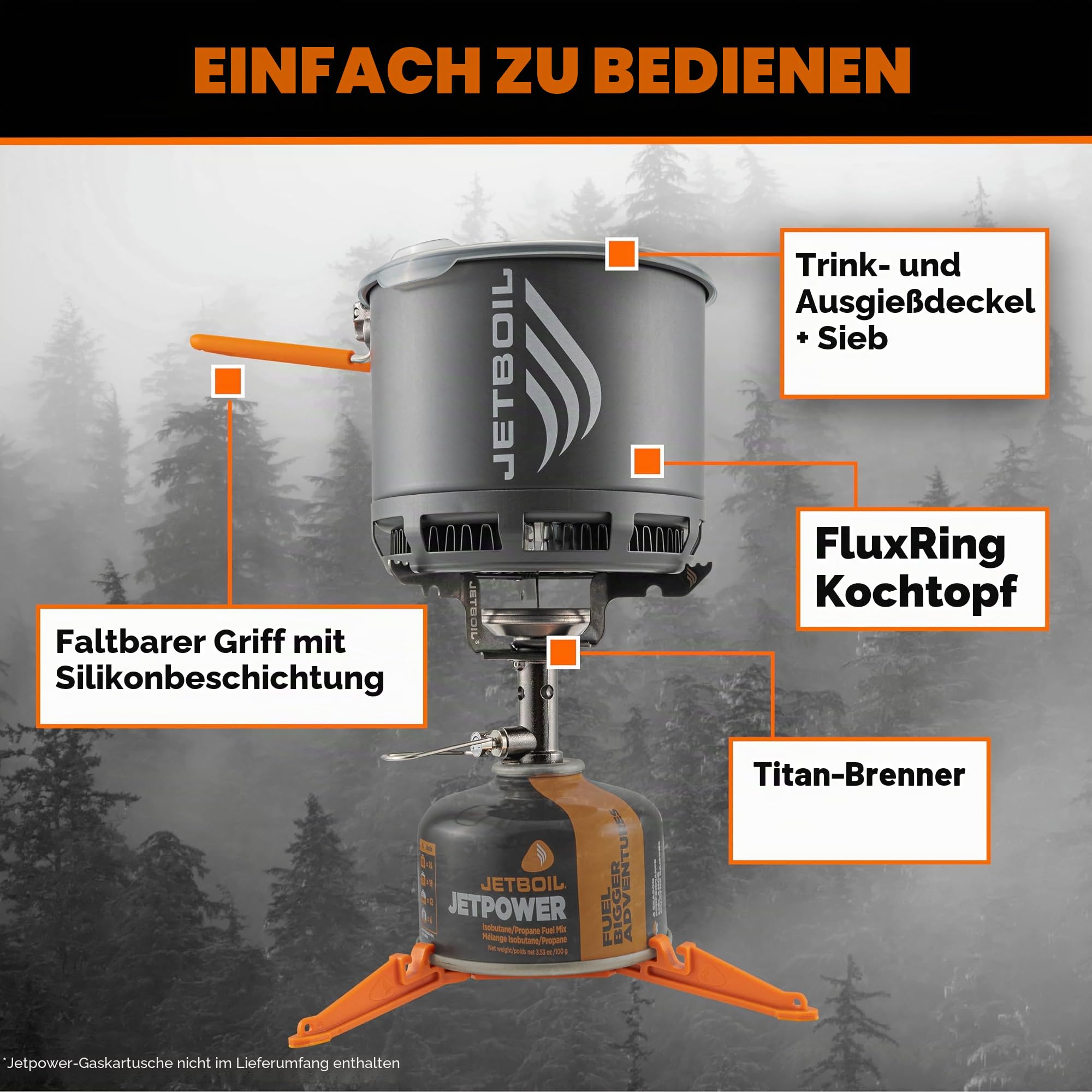 Jetboil Unzutreffend Stash Backpacking Herd, Metall, None or Other