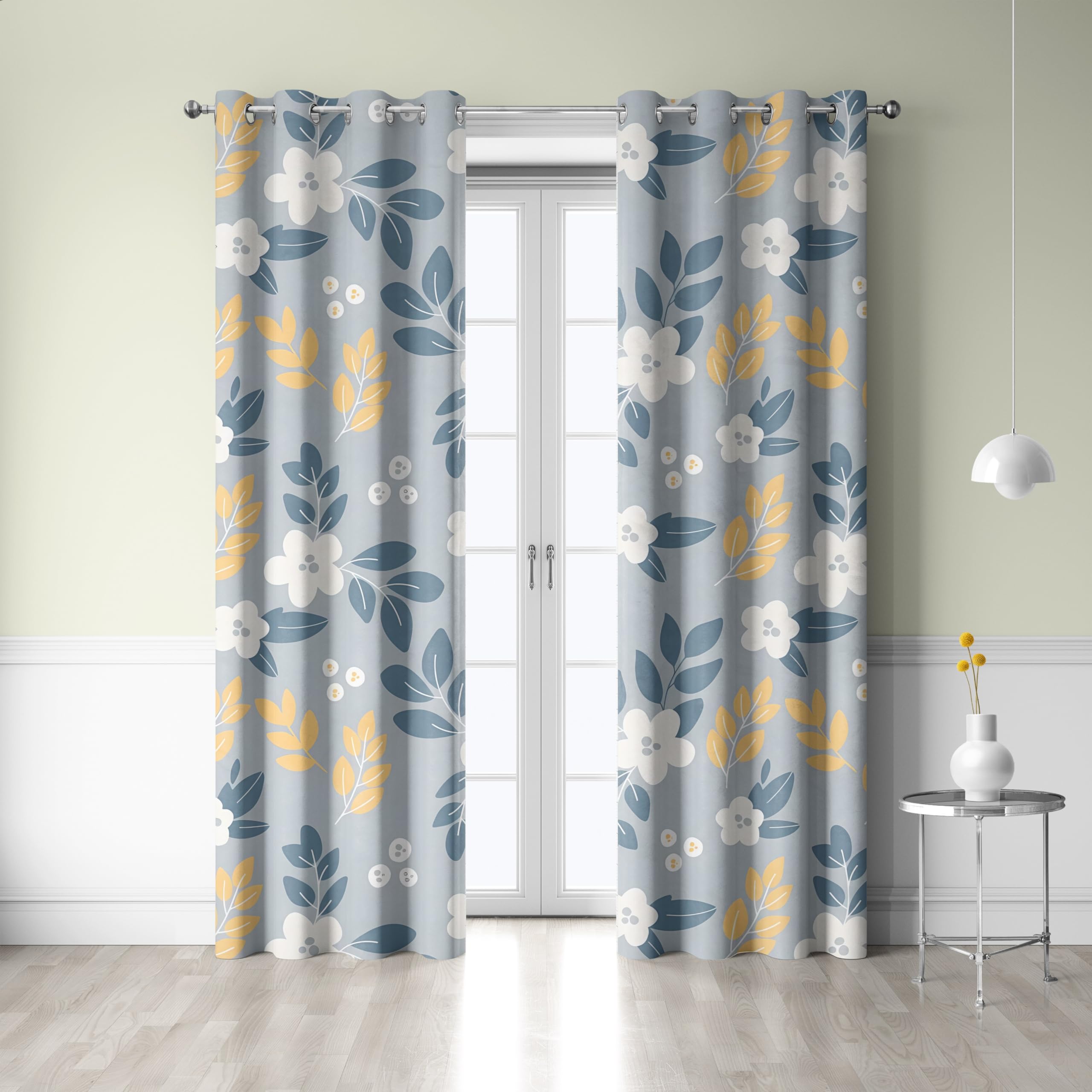 Cortinas modernas de flores para renovar la luz de tu dormitorio