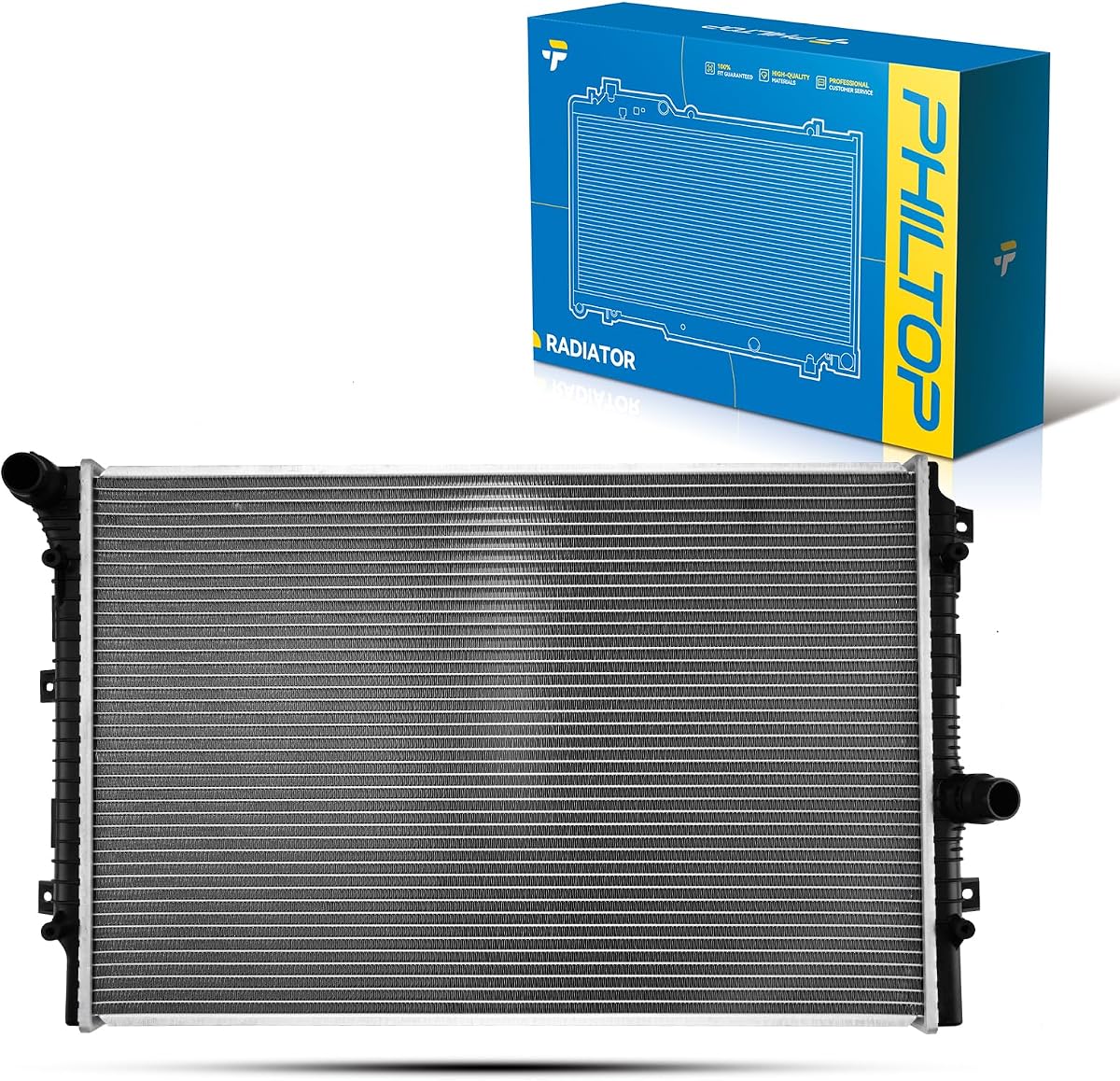 PHILTOP Aluminum Radiator Fit for 2014-2017 Passat 1.8T, 2014-2018 Jetta 1.8T, 2016-2019 Beetle, 2019-2022 Passat, 2018 Passat 2.0T, 2014-2015 Beetle 1.8T, 2014-2015 Beetle 2.0T CU13423 | Core Width: 17-5/8 inch fit for 2014-2016 Beetle 2014-2016 Jetta 2014-2017 Passat 2018 2019 2020 2021 2022 Passat