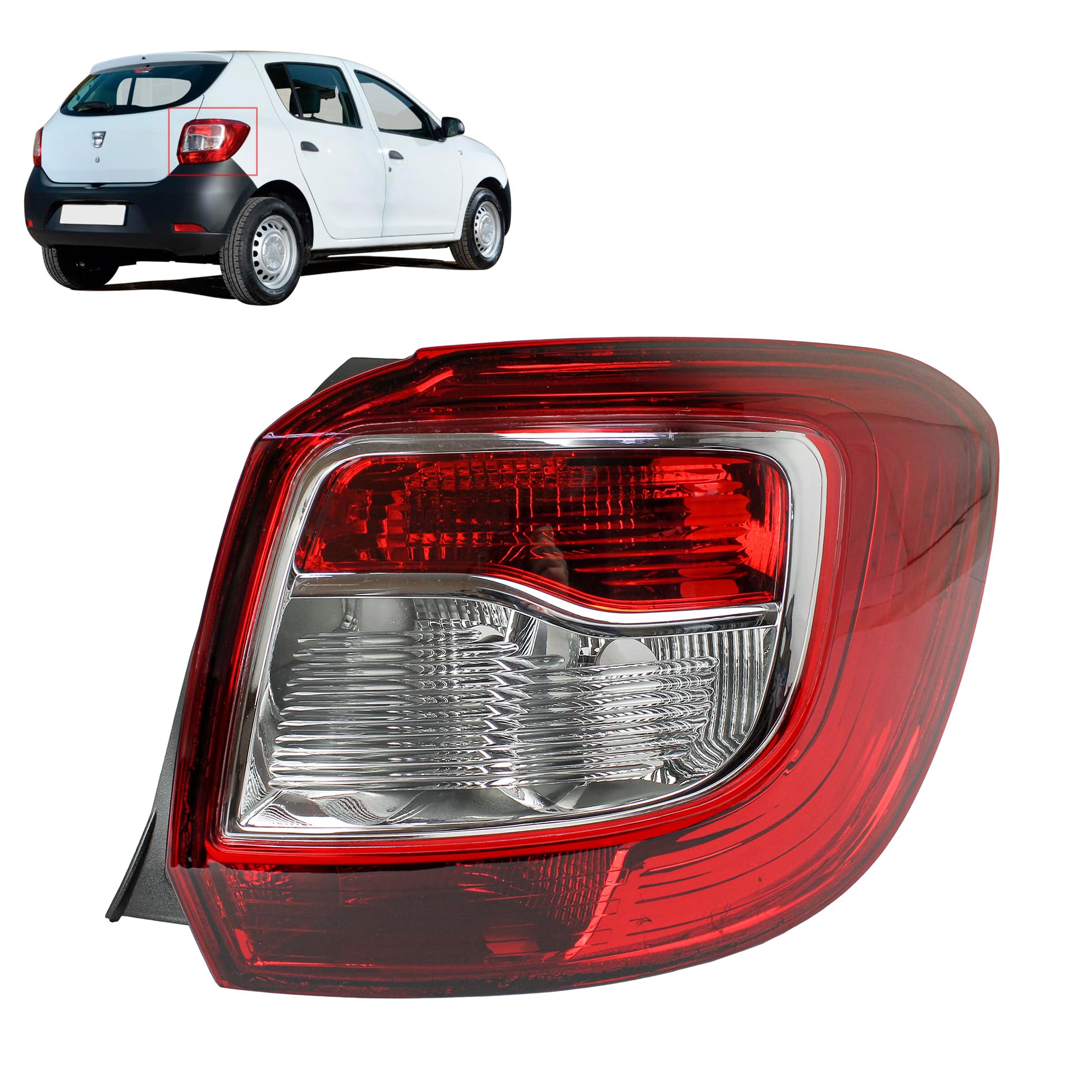 Generisch Luci posteriori adatte per Dacia Sandero 2013 – 2016 fanale posteriore destro con test E 265506669R