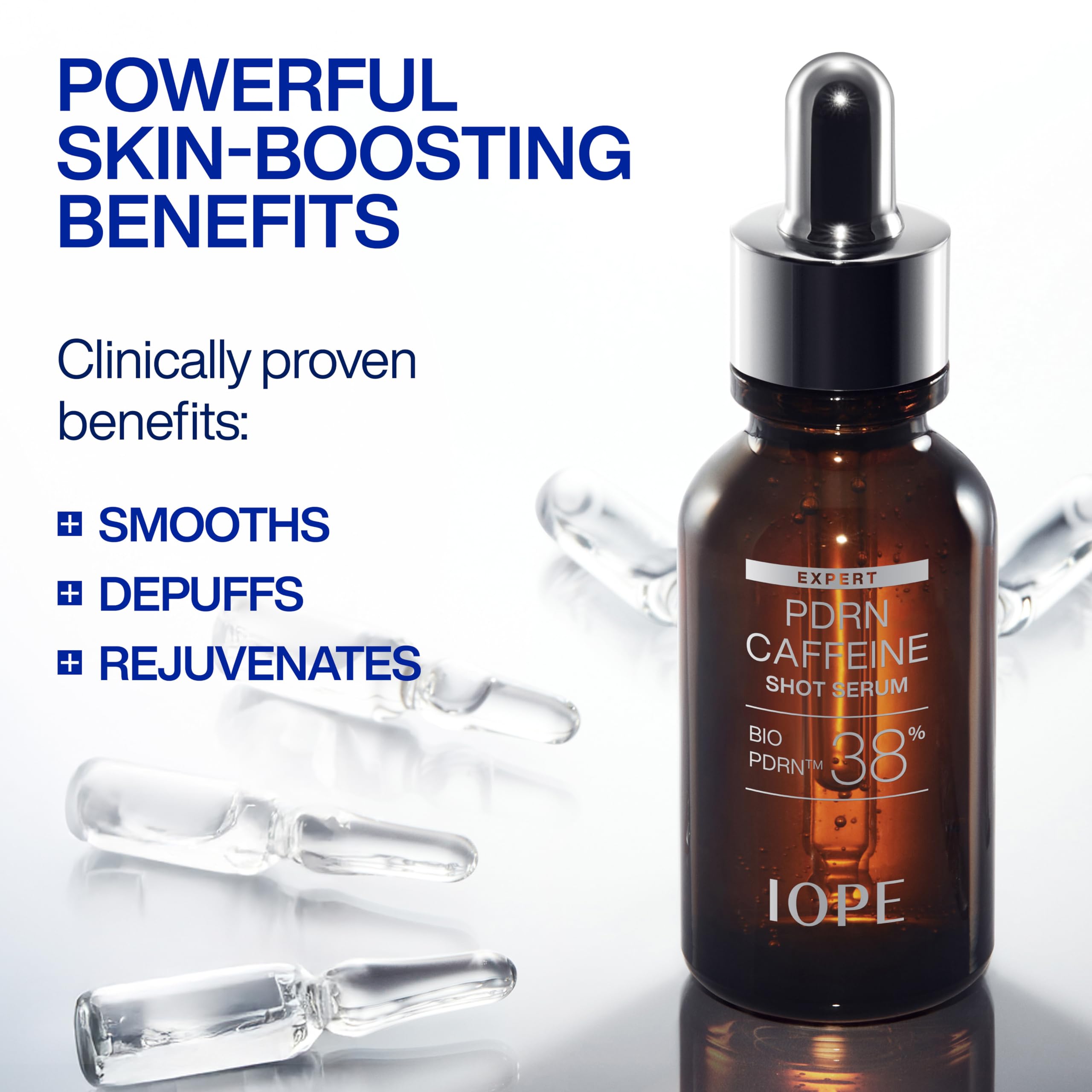 IOPE Expert PDRN Caffeine Shot Serum - Anti-Aging Face Serum to