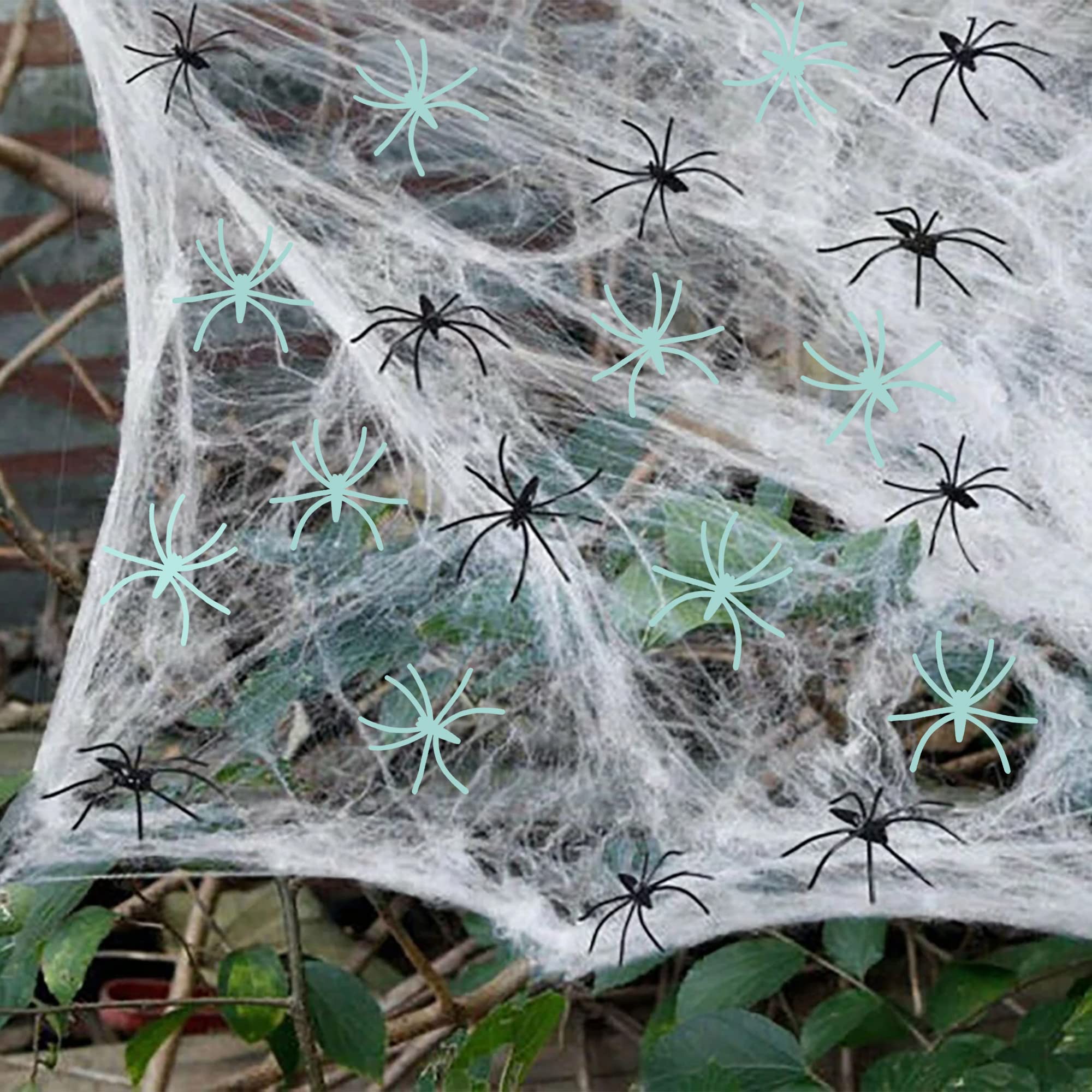 Buy 300 sqft Spider s Halloween Decorations, Large Stretchy Spider