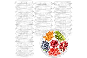 Lawei: 30 Count Round Platter Serving Tray
