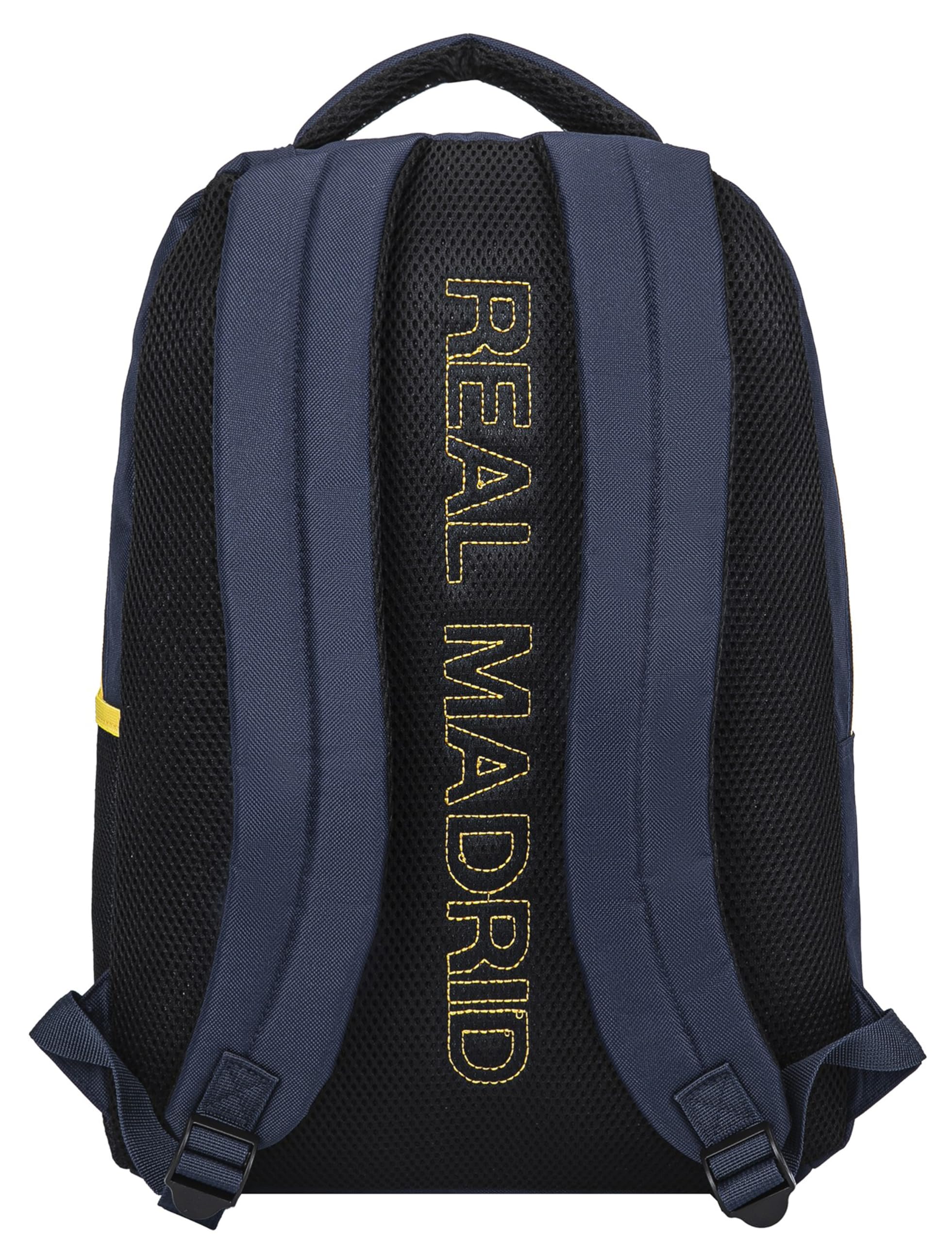 Real Madrid Mochila escolar de 2 compartimentos, colección oficial