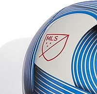 Vista 4 de adidas Unisex MLS Soccer Ball Blanco/Azul Gloria/Rojo Lucido
