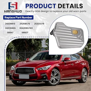 4L60E Transmission Filter with Gasket Kit Compatible With Buick Cadillac Chevy GMC Replace # 24208813 8242085760 8086547990 19168277 24208576