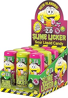 TOXIC WASTE - Slime Licker 2.0 - Sour Liquid Candy - Flavors: 3 Green Apple and 3 Black Cherry - 12 Pack