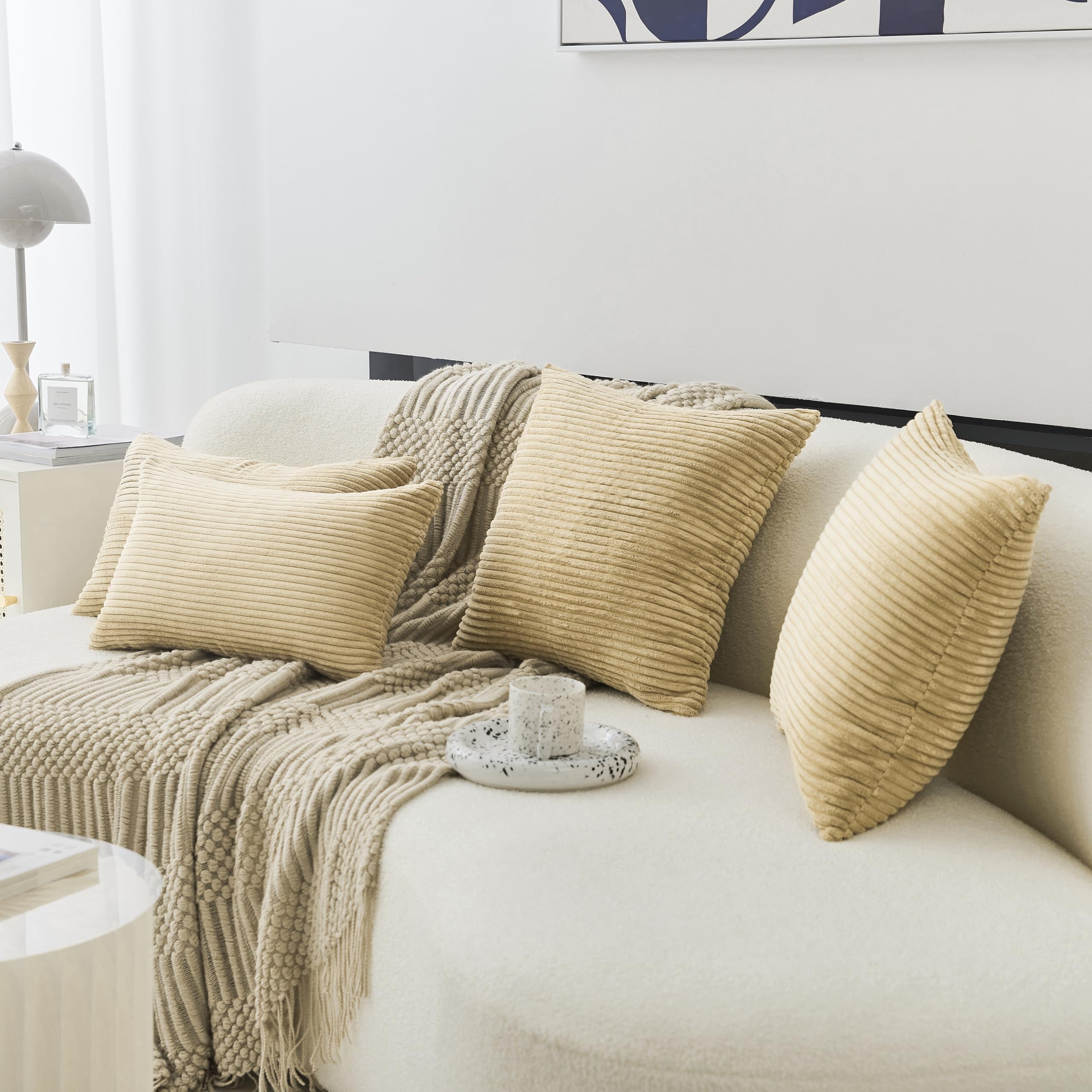 Amazon.co.jp: Home Brilliant 単色の装飾クッションカバー