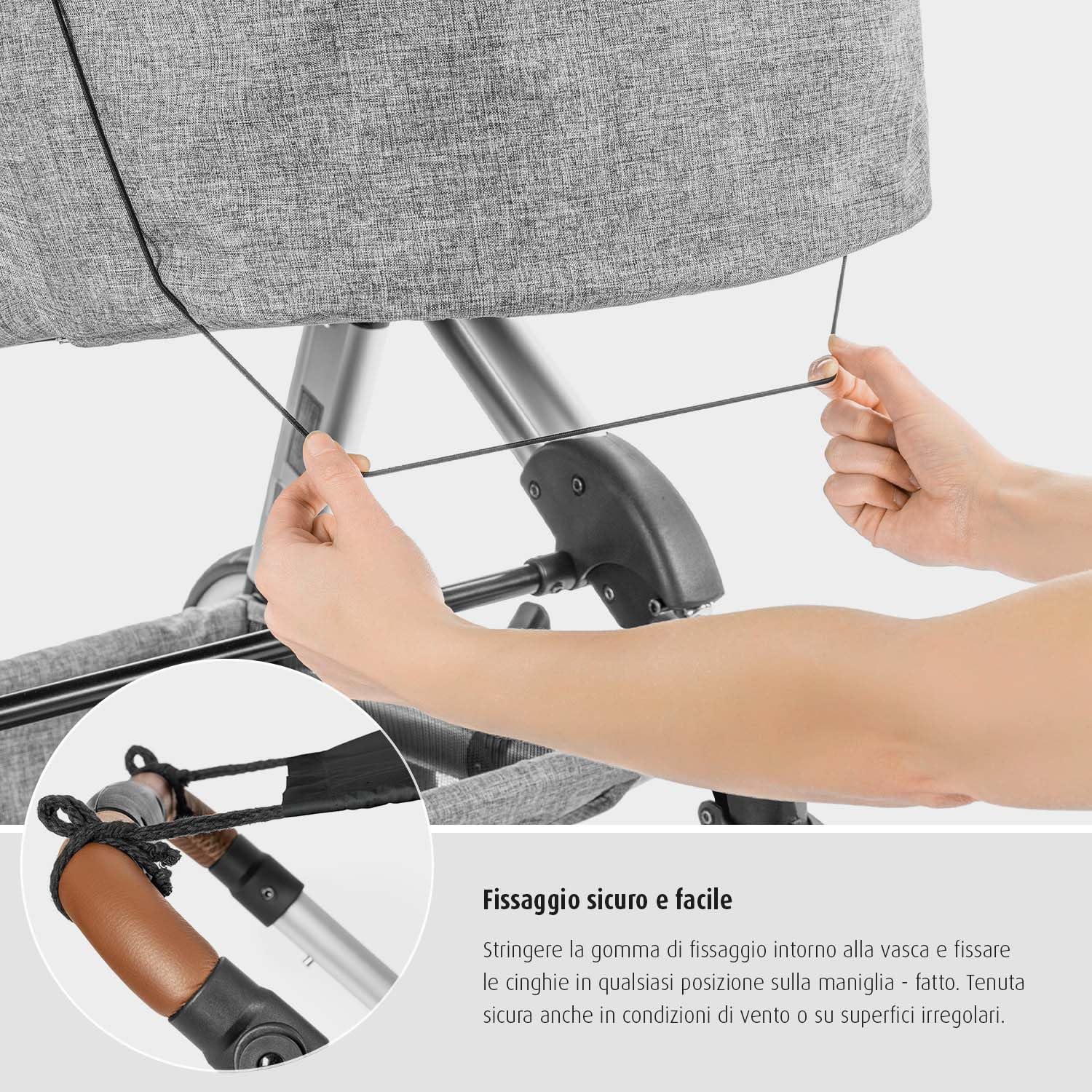 reer ShineSafe - Parasole per passeggino, protezione solare, per molti modelli, colore: verde menta