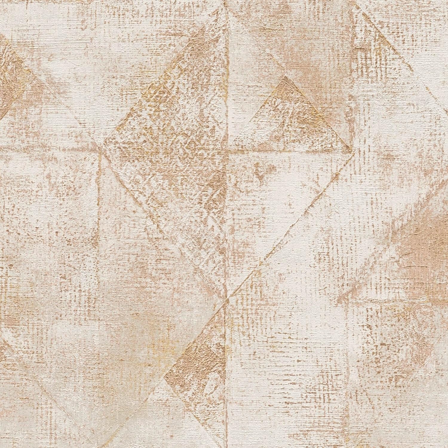 Papier peint intissé or et beige Profhome 389765-GU look usé 5,33m2