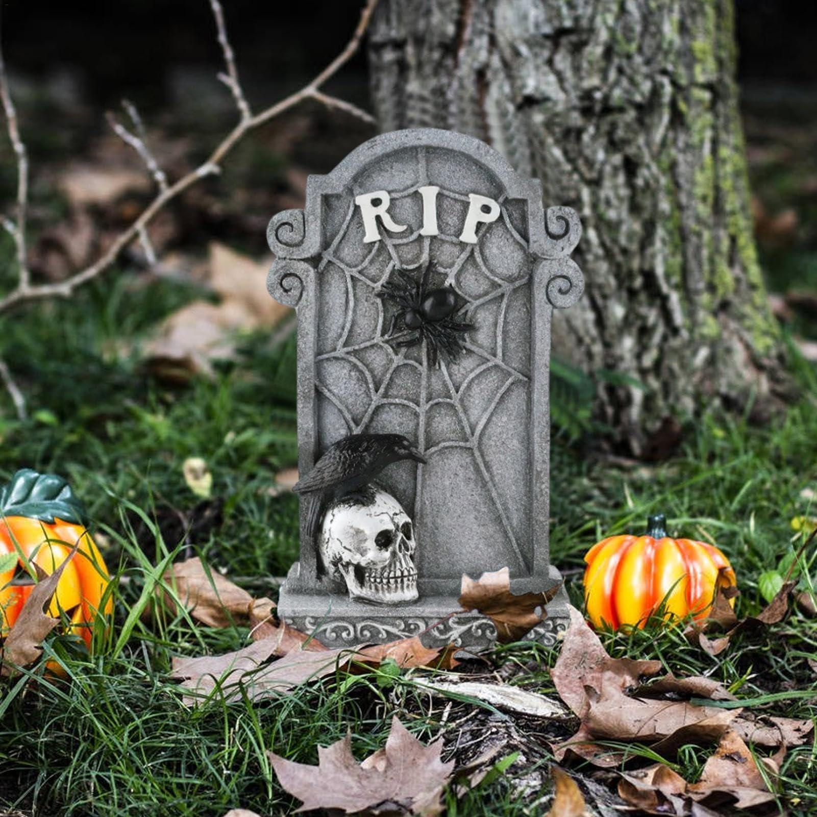 ハロウィン　コーネリアス墓石 Amazon.co.jp: 墓用ハロウィン墓石 | ハロウィーンの墓地用