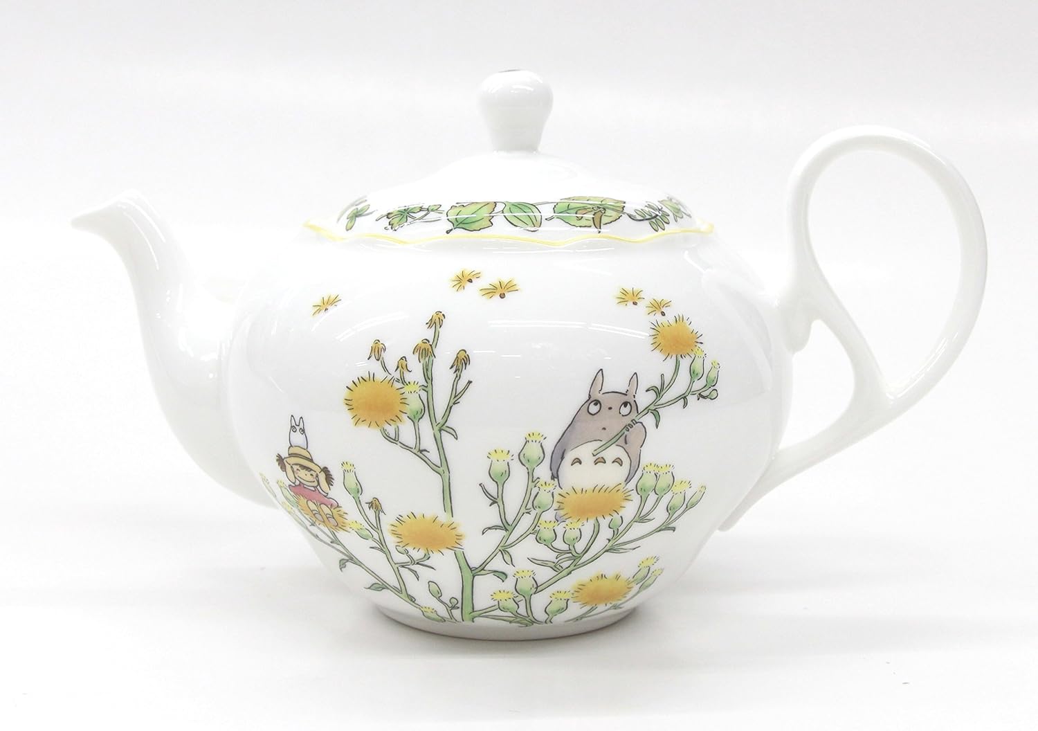 Noritake TT97863/4924-4 My Neighbor Totoro Totoro Tea Pot with Tea Strainer, Microwave Safe, Bone China
