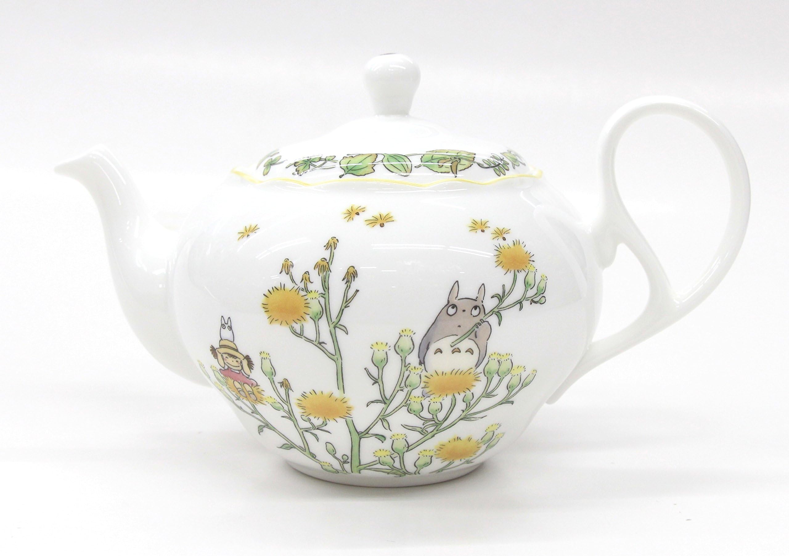Noritake TT97863/4924-4 My Neighbor Totoro Totoro Tea Pot with Tea Strainer, Microwave Safe, Bone China