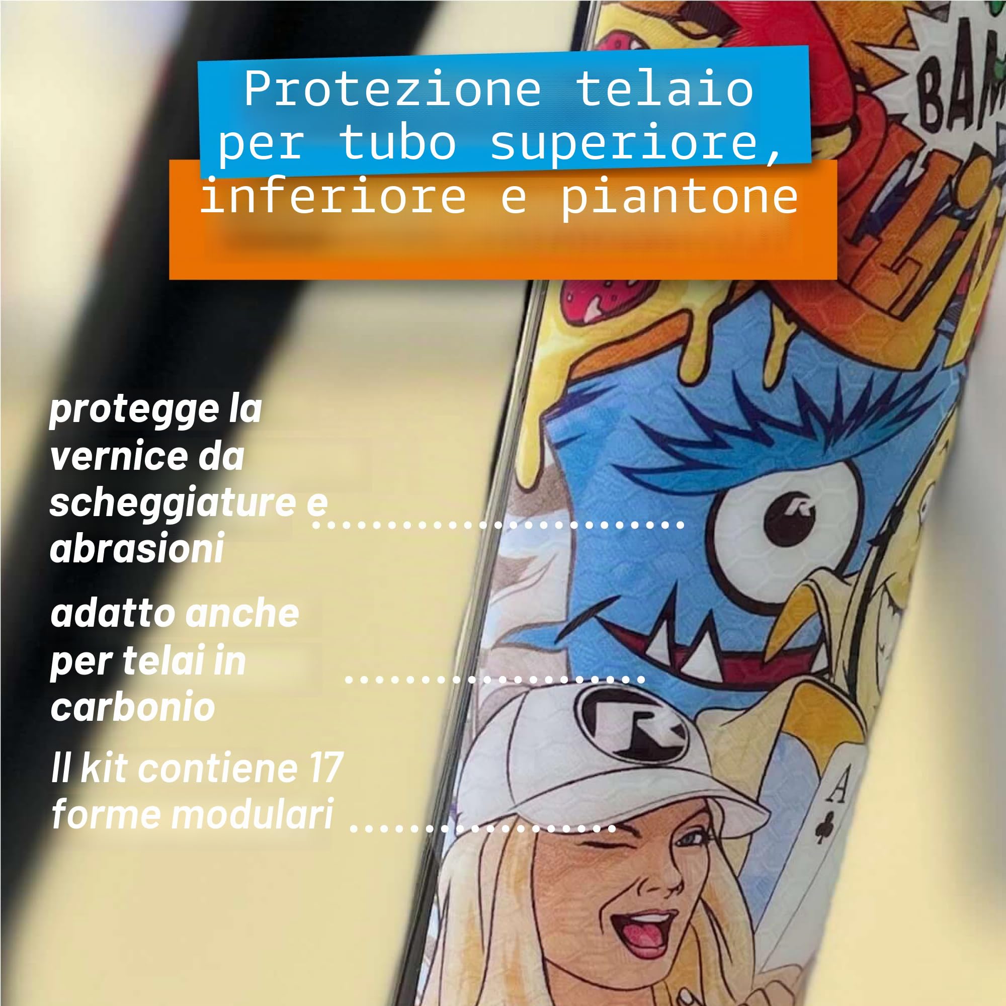 Rie:Sel Design Telaio: Tape 3000 - Kit Protezione Telaio Bici Unisex Adulto