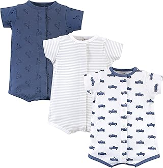 Touched by Nature baby-boys Organic Cotton Rompers