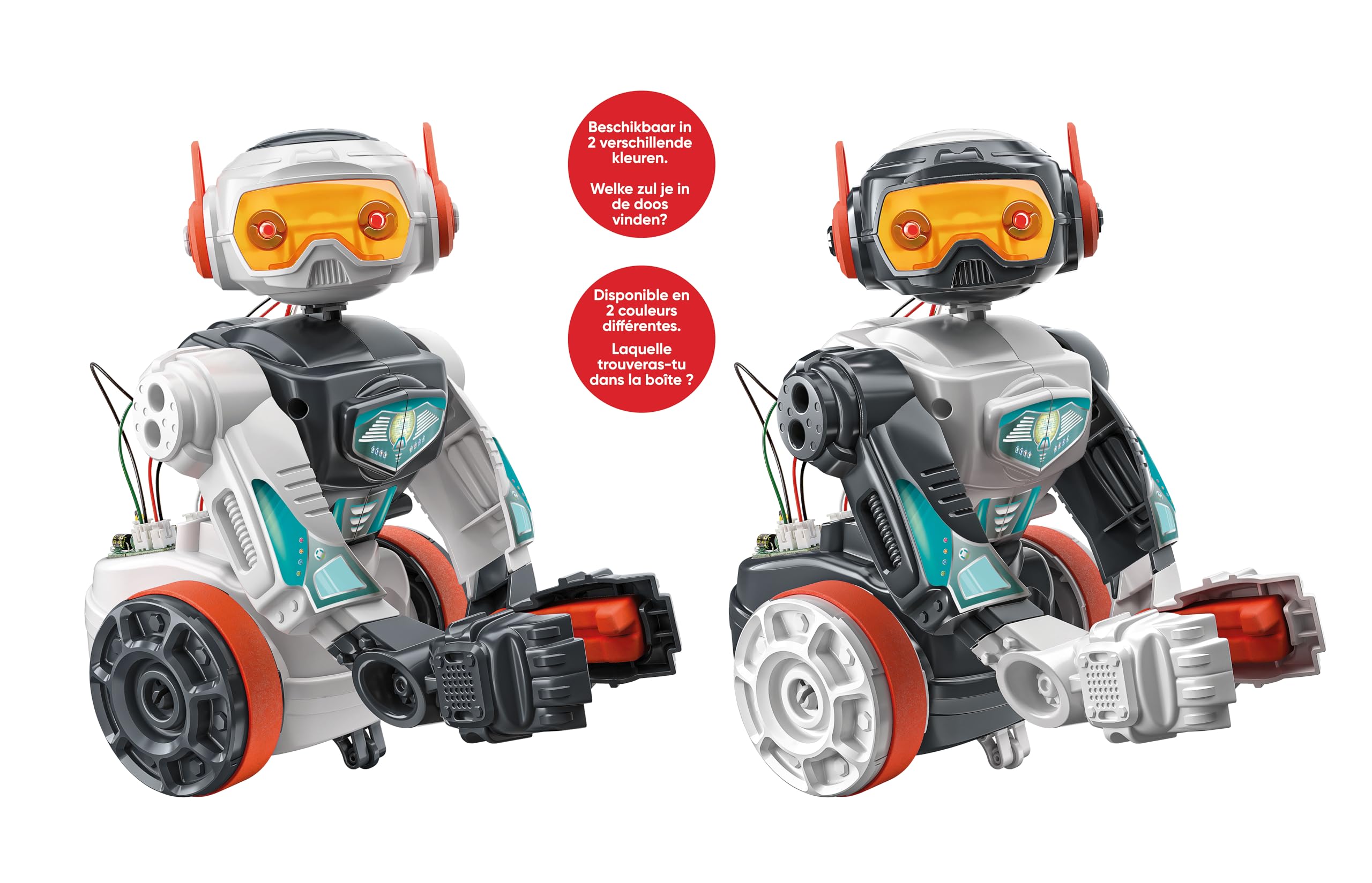 Clementoni - 56183 - Wetenschap & Spel - Evolutie Robot - Speelgoedrobot (Francja, Nederlandse Taal), Programmeerbaar, Robot interakcyjny, STEM, Robotica, Educatieve Spellen 8 Jaar, Gemaakt In Italië