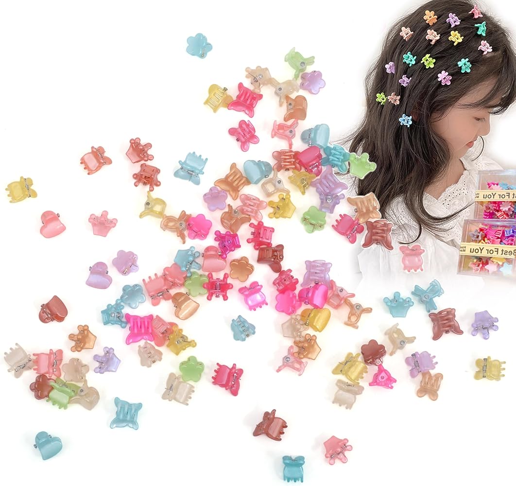 Amazon.co.jp: BIANHUAN ミニ ヘアピン ベビー ヘアクリップ