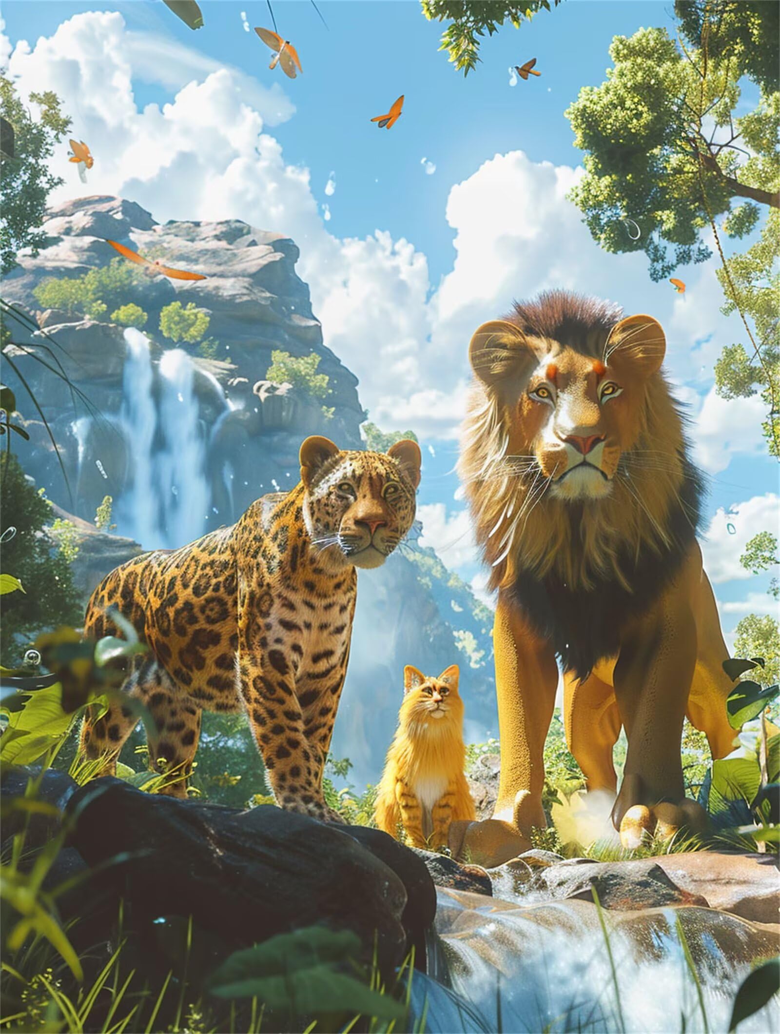 Dipingere con i Numeri Adulti Animali, Foreste Dipingere con i Numeri Bambini DIY Kit, Set Premium con Pennelli, Decorazione Casa & Creativo Regalo, Attività di Tempo libero 90x120cm z-59
