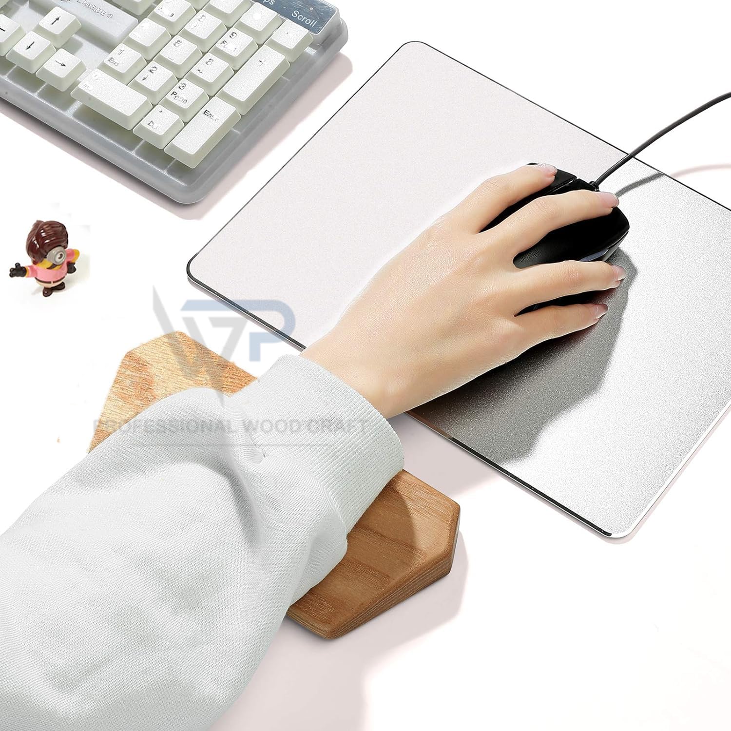 Professional Wood Craft ᵀᴹ Keyboard Wooden Keyboard Wrist Rest,Keyboard Wooden Palm Rest,Keyboard Wrist Rest Pad, Solid Wood Mouse Pad Wrist Guard (Pine Wood) (B0CHYBMWY3) Amazon Price History, Amazon Price Tracker