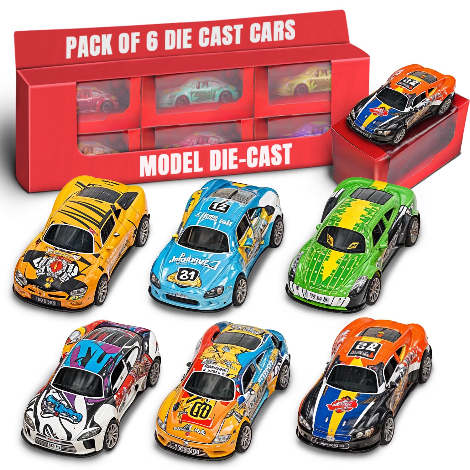 SNAPTRON Die cast Metal Car Toys Return Gifts for Kids - 6Pcs Return Gift/Die Cast Cars Gifts/Toy Car/Toys for Boys/Birthday Return Gifts for Kids/Kids Car Toys/Mini Car Toys (B0DBHH999Y) Amazon Price History, Amazon Price Tracker