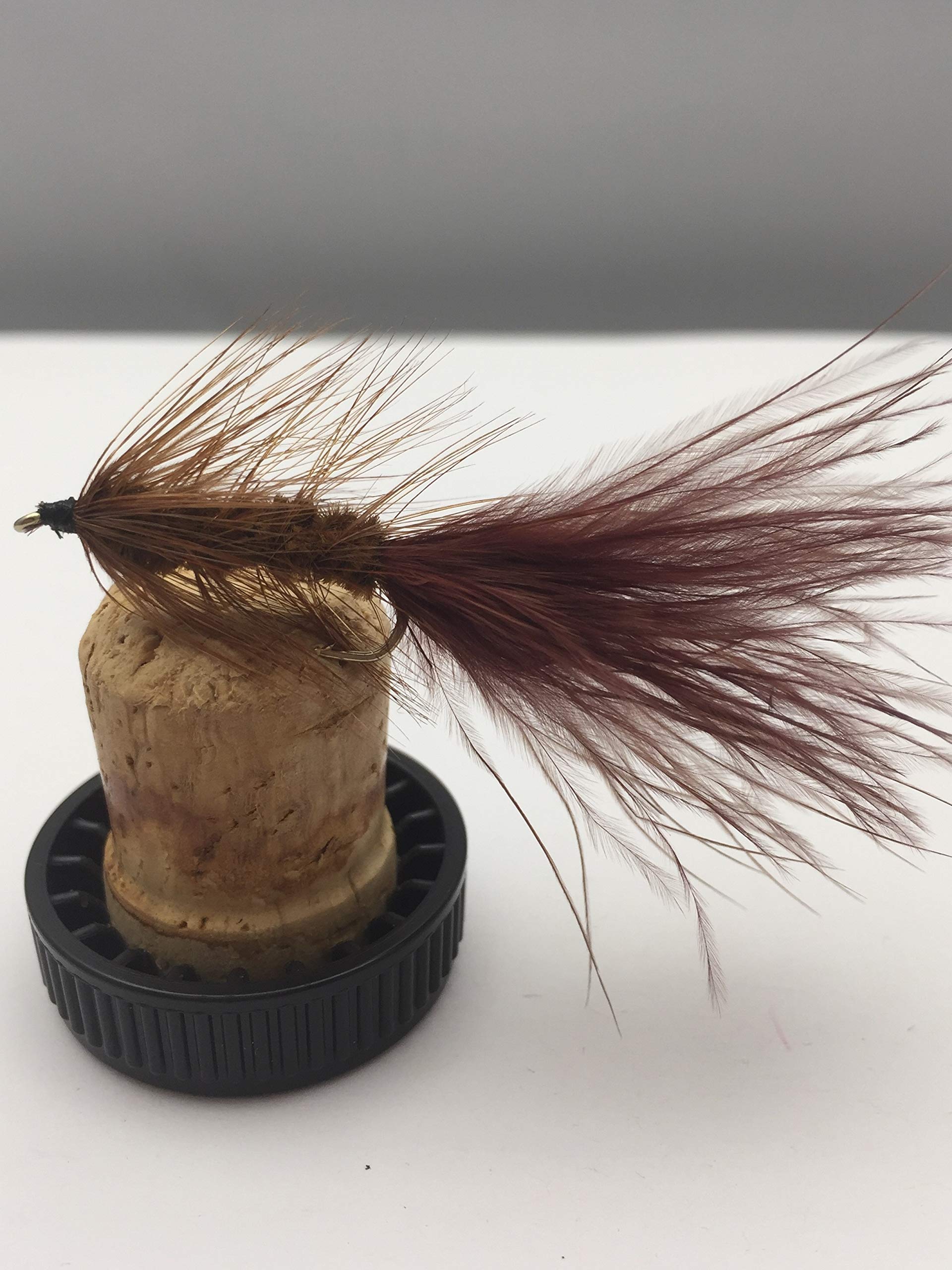 Fly Fishing PRIME collection "Wooly Bugger Brown" lures for trout Size 10 Pack of 8 UK Packed