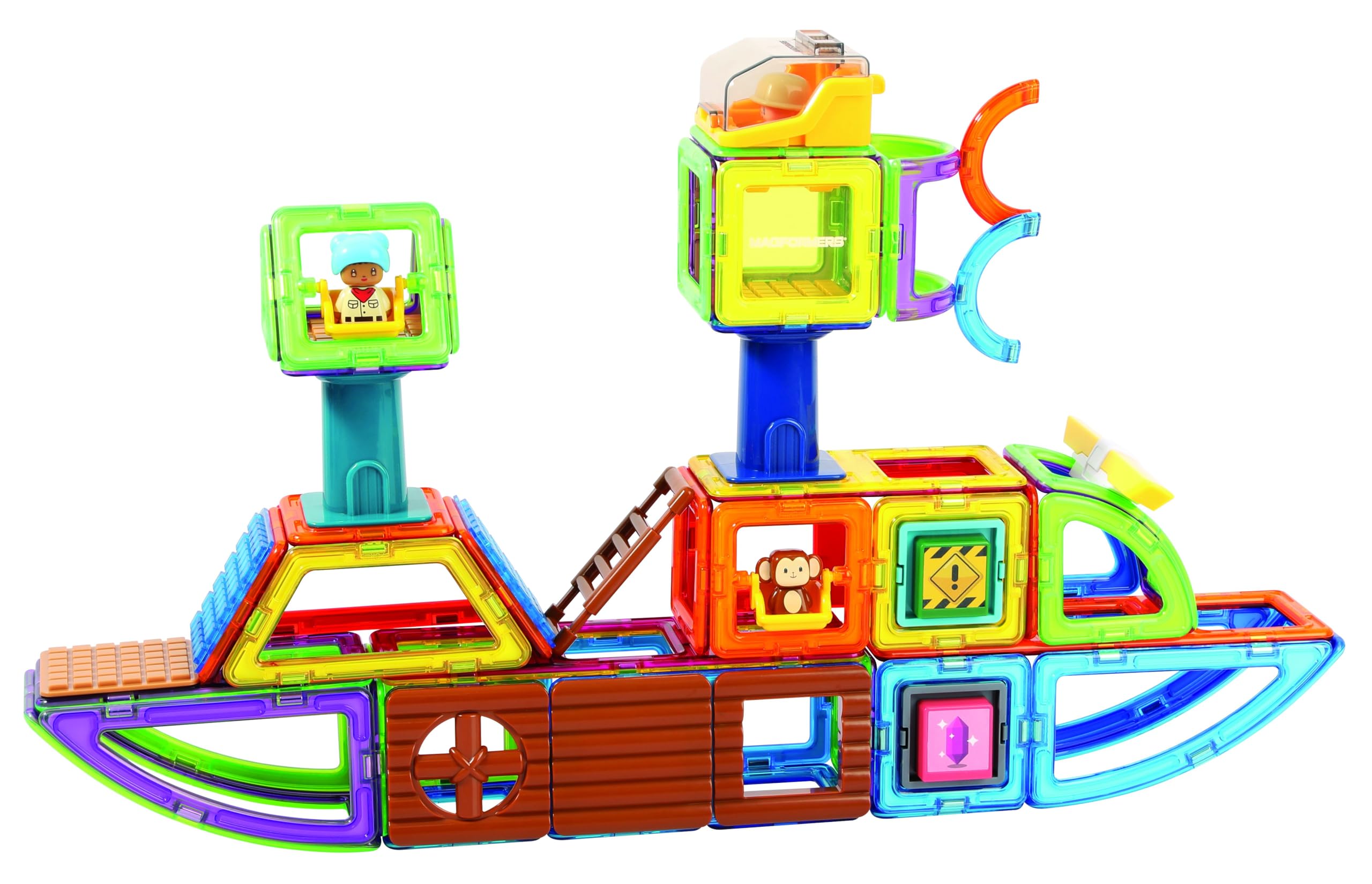 MAGFORMERS Master Craft Set, 279-15 Magnetbausteine Konstruktionsspielzeug 162 Teile, bunt, 3-99 Jahre