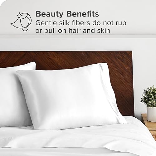 Miniatura 4 de Bare Home Funda de almohada 100% seda de morera para cabello y piel, funda de almohada ultra prémium de seda Momme de grado 6A, grado 19, cremallera