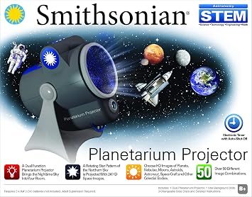 Smithsonian Optics Room Planetarium and Dual Projector Science Kit, Black/Blue, Age 8 and Up