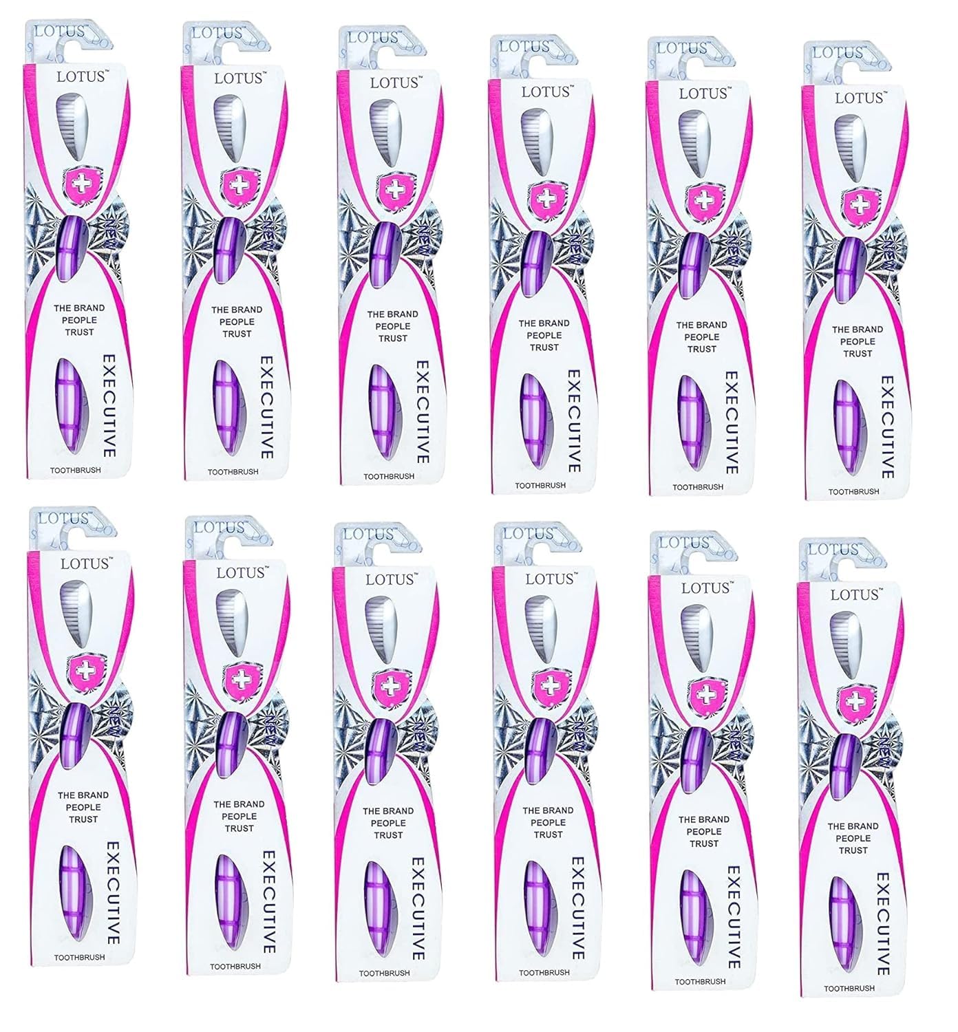 Lotus Flex Excutive Toothbrush With soft Grade bristles Pack of 10