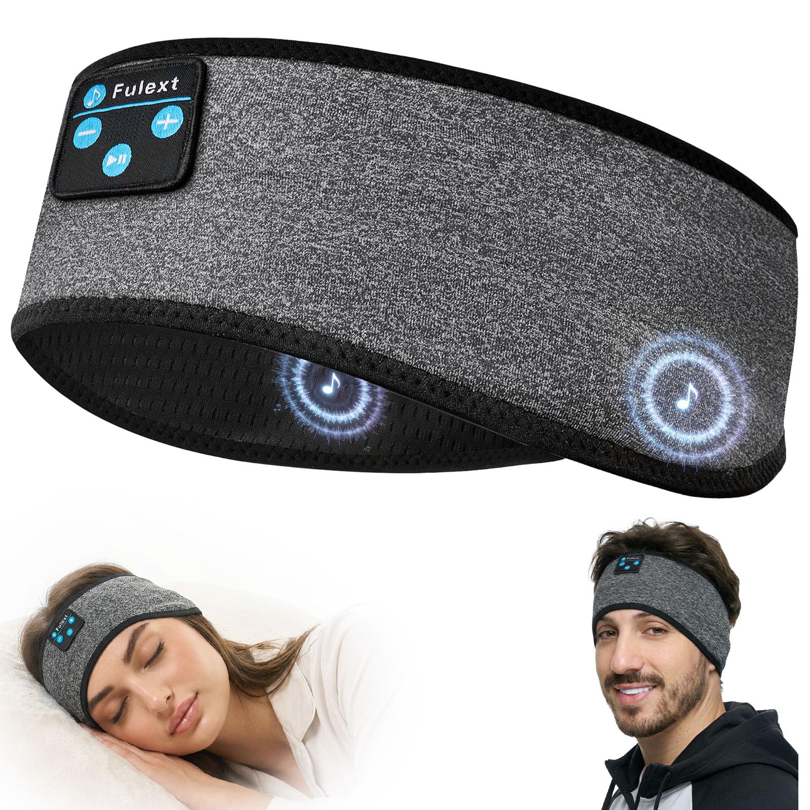 Auriculares para Dormir con Diadema Bluetooth para Dormir, inalámbricos con cancelación de Ruido para Dormir de Lado, Siesta de Oficina, Viajes aéreos, relajantes, meditación