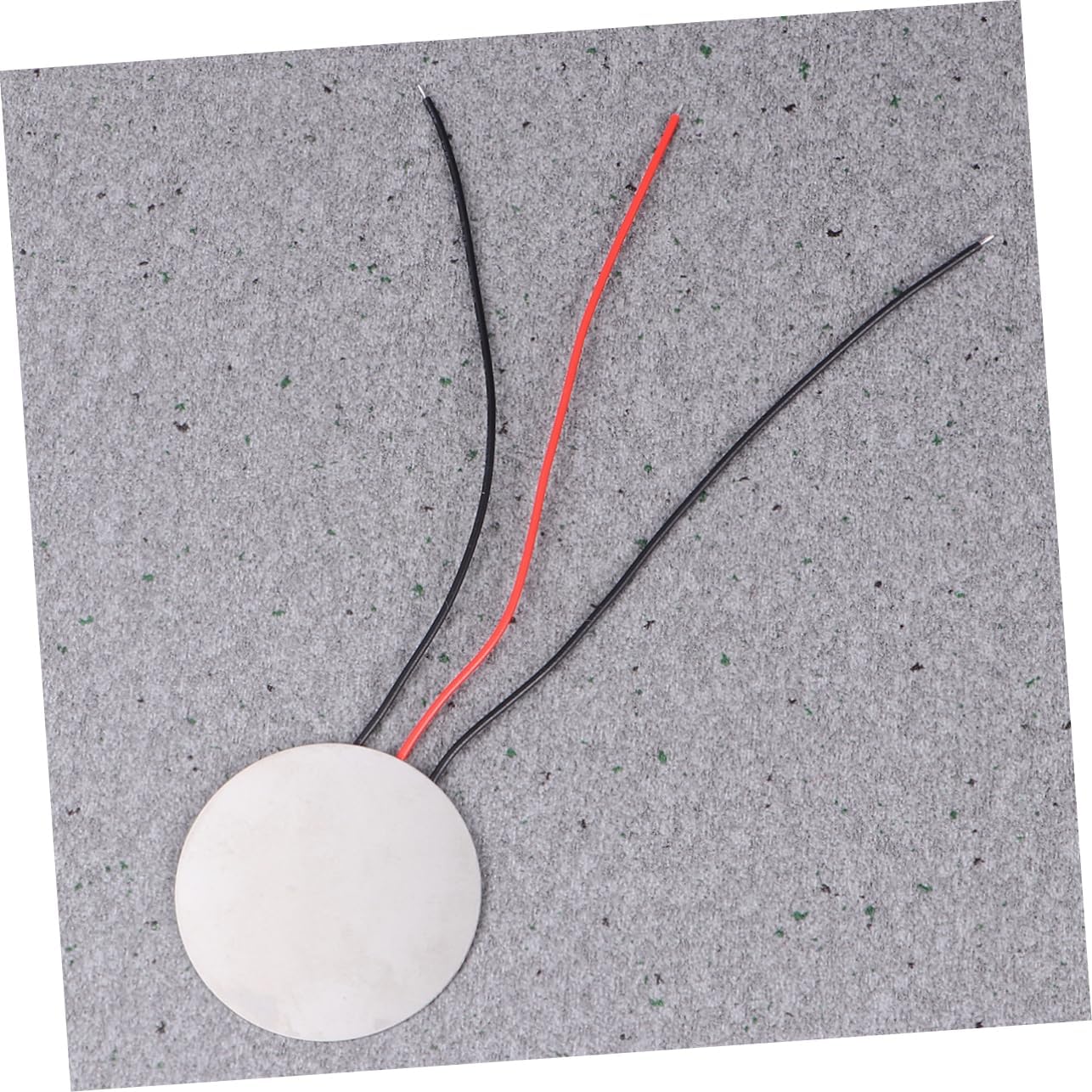 Uonlytech 10pcs Self-excited Piezo Diaphragm Elements Steel Sheet Thin and Light Acoustic Sensors for Voice-controlled Electronics Silver Random Leadwire Colors