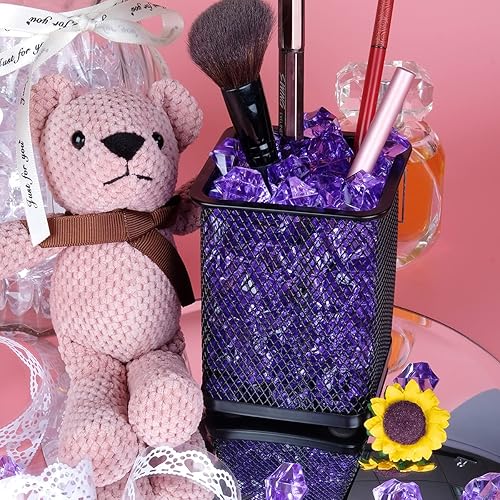 Vista 9 de Babenest - Rocas de hielo trituradas acrílicas, 150 piezas de cristales falsos, cubos de hielo de plástico, gemas de diamantes para rellenos