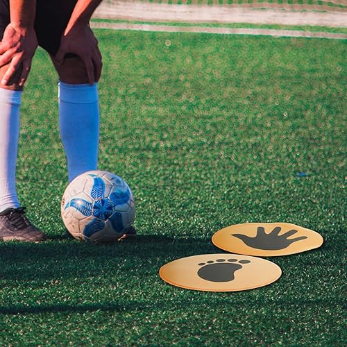 Miniatura 8 de Baluue 2 Pairs Soccer Training Markers Spot Markers Soccer Basketball Sports Speed Agility Training Signs Flat Field Cones