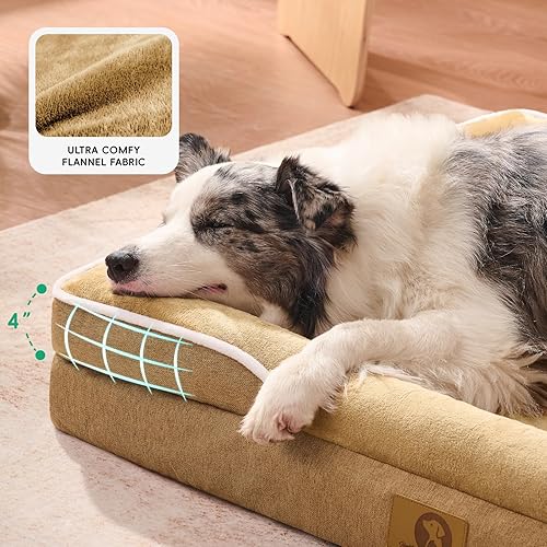 Miniatura 5 de Homemate Camas para perros de tamaño grande 36 x 27 pulgadas, cama ortopédica para perros grandes, cama XL para mascotas, gatos, suministros de sofá