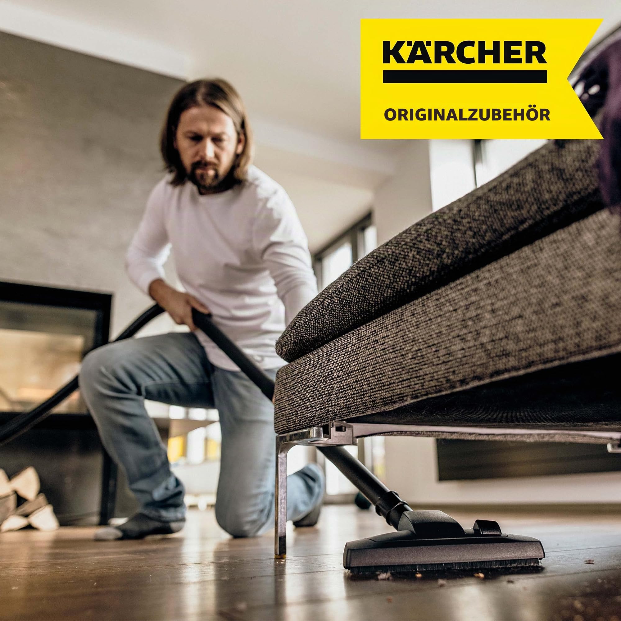 Kärcher Original Haushaltsset mit umschaltbarer Trockensaugdüse und Polsterdüse Nass-/Trockensauger Schwarz
