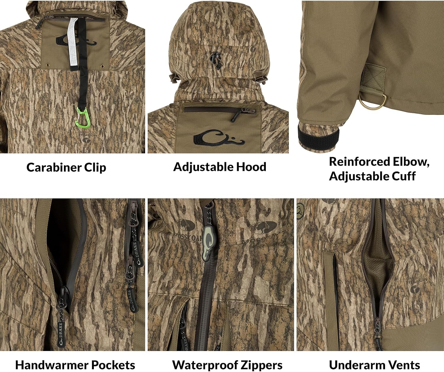 Drake Waterfowl Men's LST G3 Flex 3-in-1 Insulated Waterproof Breathable Waterfowler's Jacket, Hooded Shell & Removable Liner