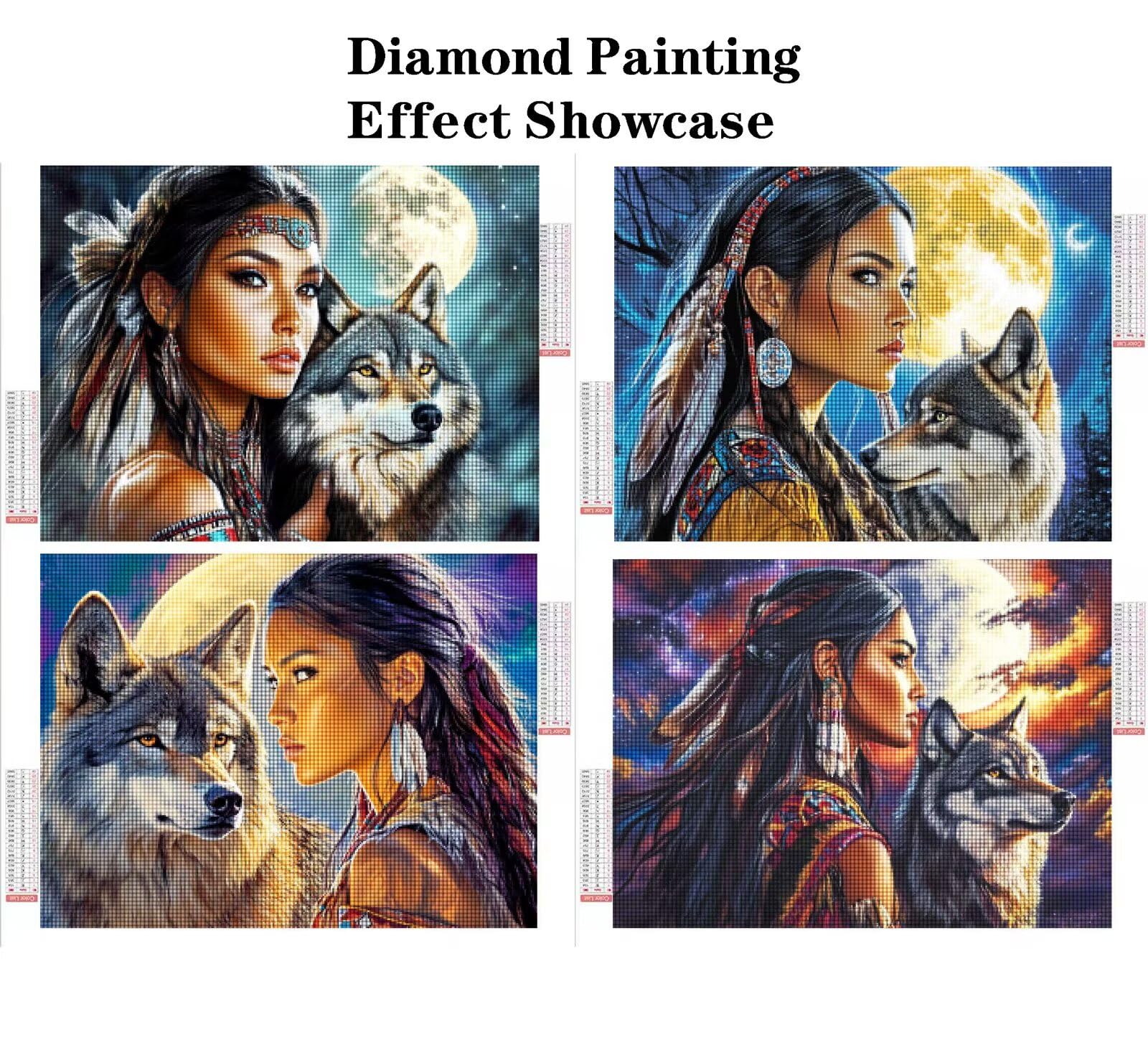 Malarstwo diamentowe dla kobiet 60 x 45 cm kwadratowy obraz diamentowy 4 sztuki 2026 nowy DIY 5D zestaw do malowania diamentami z akcesoriami, prezenty świąteczne, dekoracje świąteczne i nowy rok i