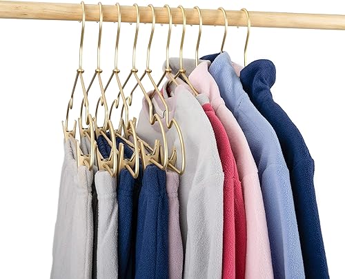 Miniatura 3 de Clips de ropa de bebé de metal dorado de 12.5 pulgadas para niños, colgador de ropa para niños, exhibición y almacenamiento, paquete de 10