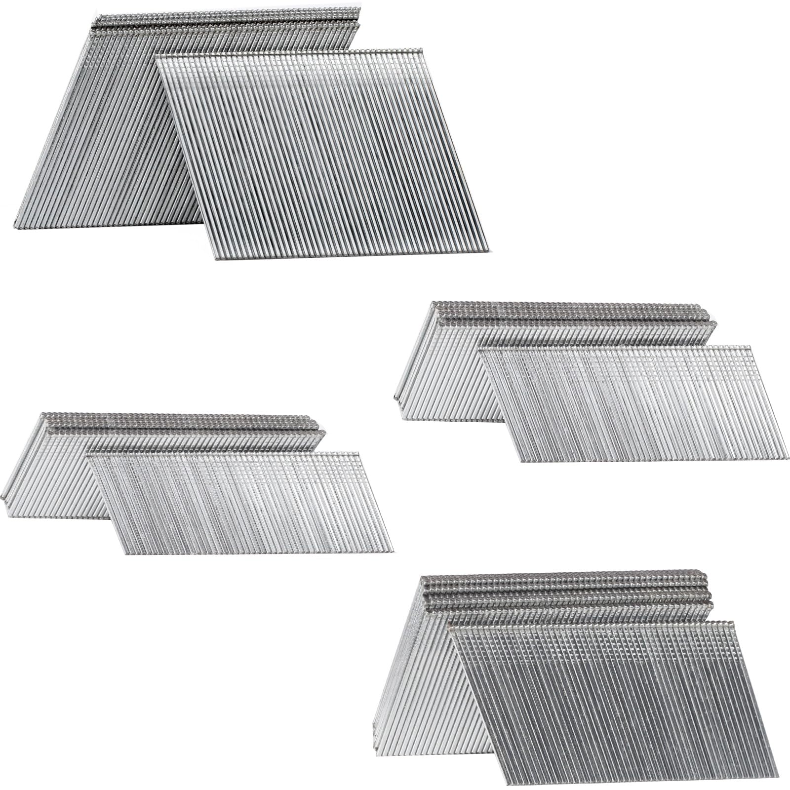Angled Finish Nails - 2000 Pack, 4 Sizes -1