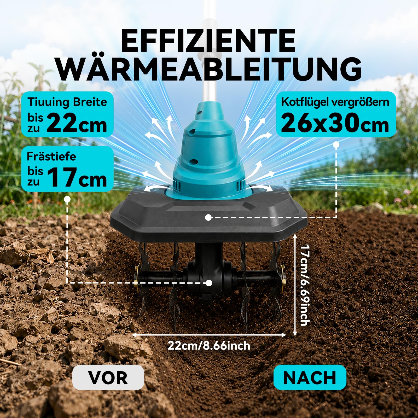 Batería azada compatible con batería Makita de 18 V