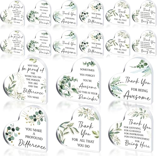 18 piezas de regalo de agradecimiento para mujeres, regalos de agradecimiento para profesores, jefes y compañeros de trabajo, regalos inspiradores